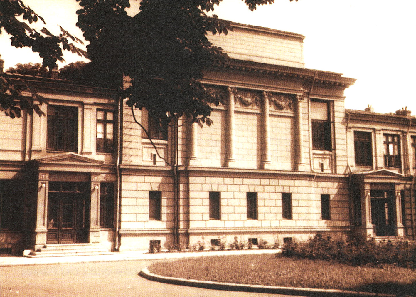 Vederea clădirii Academiei Române în anul 1898